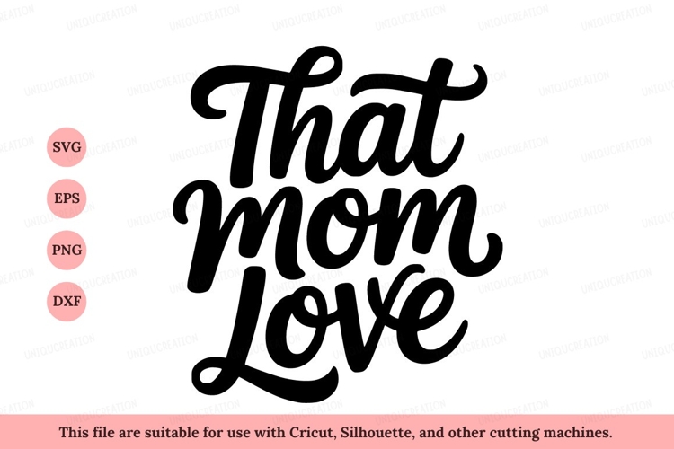 That mom love black white