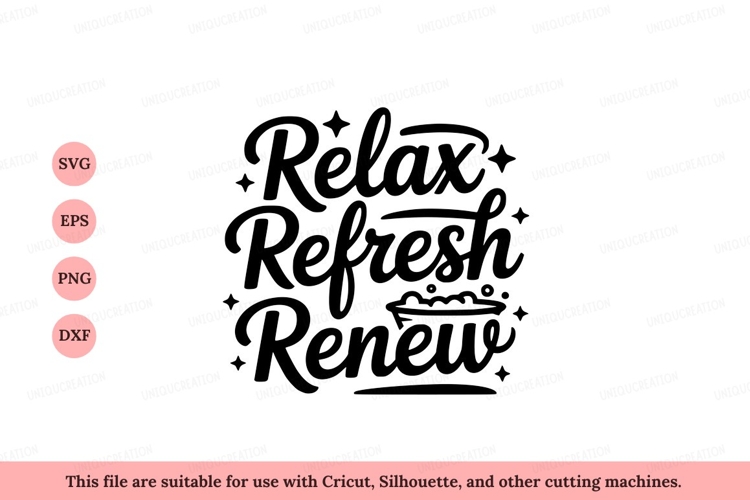 Relax refresh renew bath time bubbles