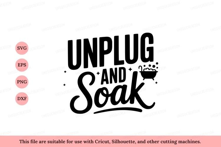 Unplug and soak relaxation bath bubbles