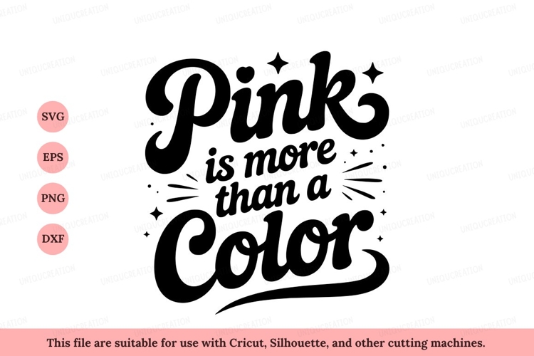 Pink is more than a color text typography