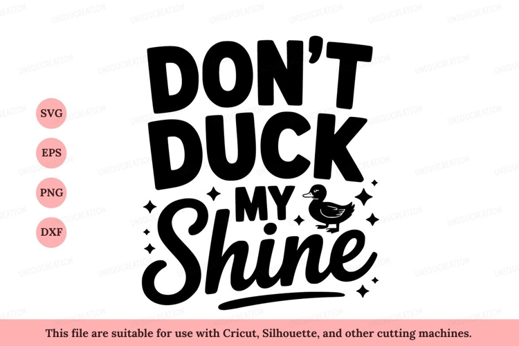 Black And White Duck Clipart Image 12