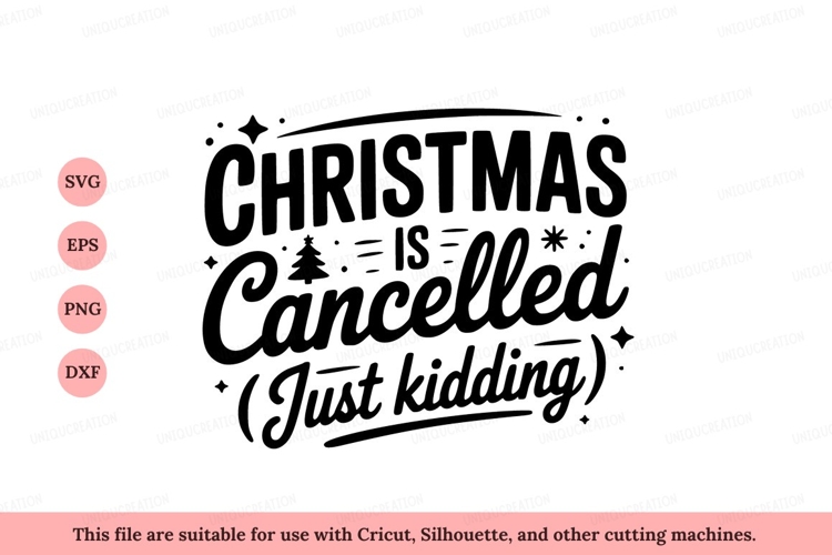 Christmas cancelled just kidding text holiday
