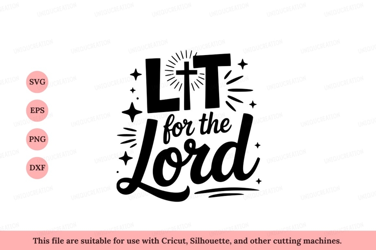 Lit for the Lord cross stars