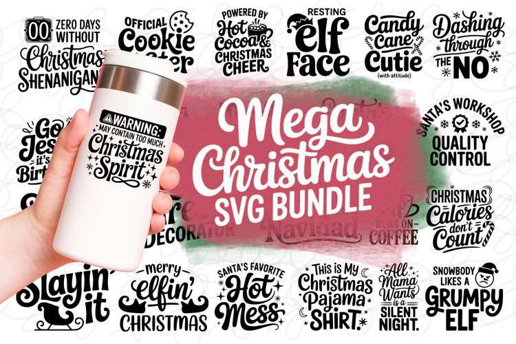 Mega Christmas SVG Bundle 22 Designs