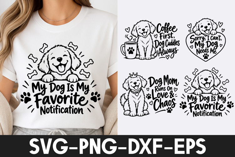 Funny Dog Mom Coffee Lover Quotes SVG PNG