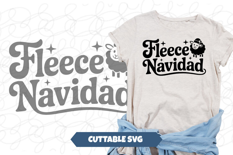 Fleece Navidad SVG example image 1