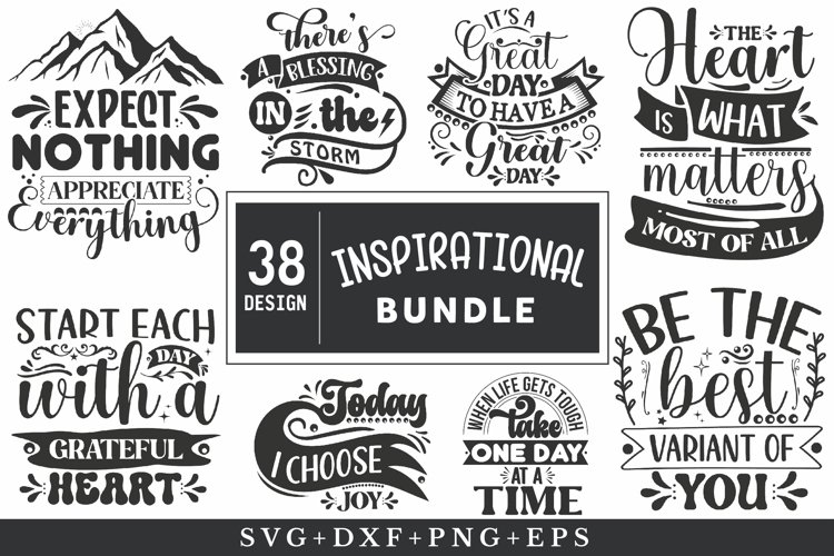 Inspirational Bundle SVG bundle example image 1