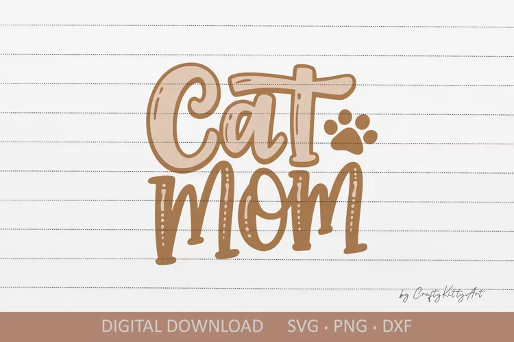 Cat Mom SVG. Cute crazy cat lady mug shirt sublimation quote
