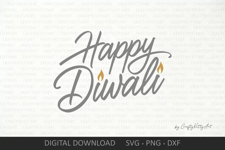 Happy Diwali SVG. Diwali Lettering, Handwriting, Handwritten