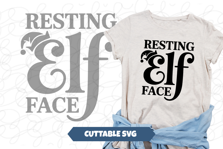 Resting Elf Face SVG