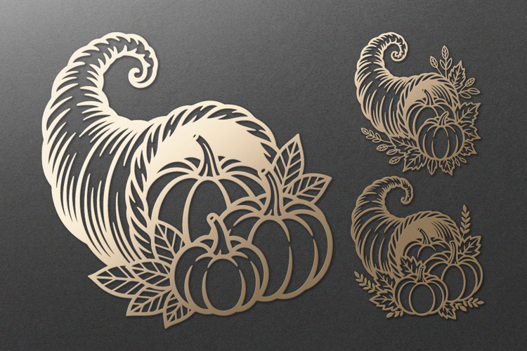  Thanksgiving Cornucopia Clipart
