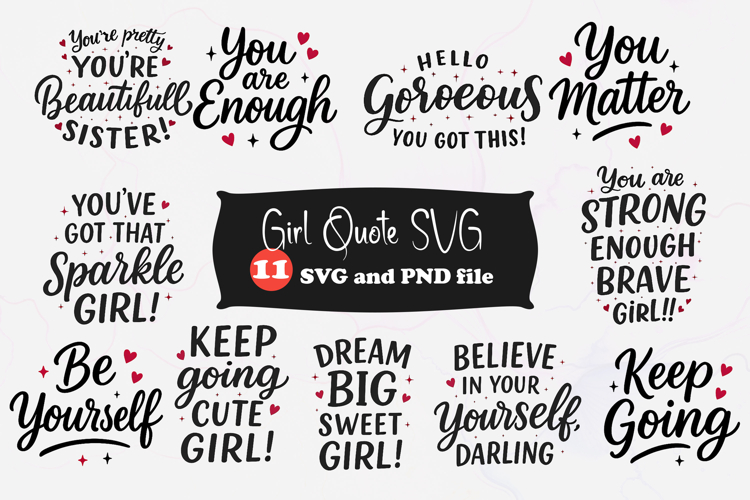 Girl Empowerment Quote SVG