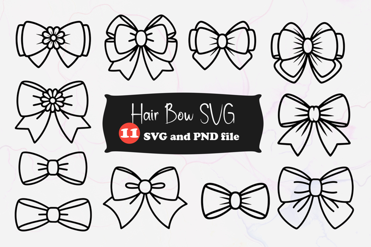 Hair Bow Svg Image 13