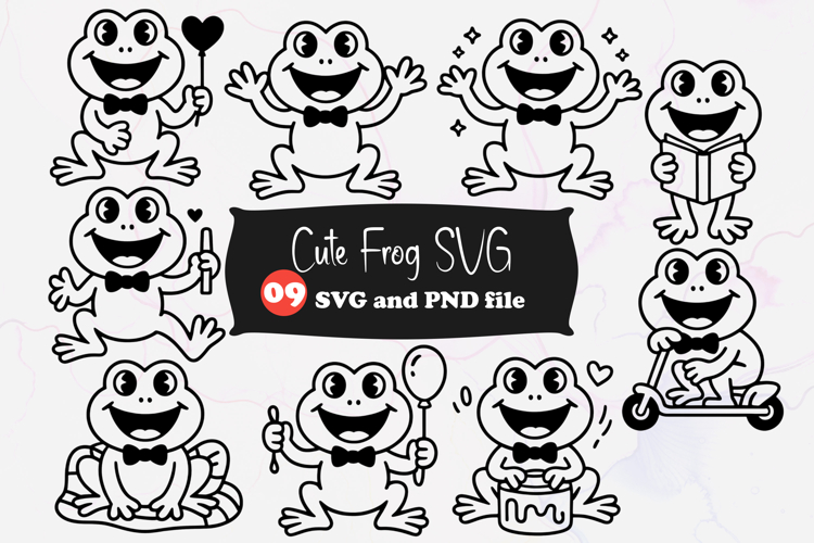 Cute Frog Clipart Image 13