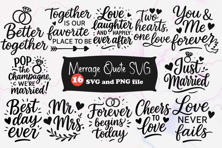 Marriage Quote SVG | Wedding   Couple Love Quotes