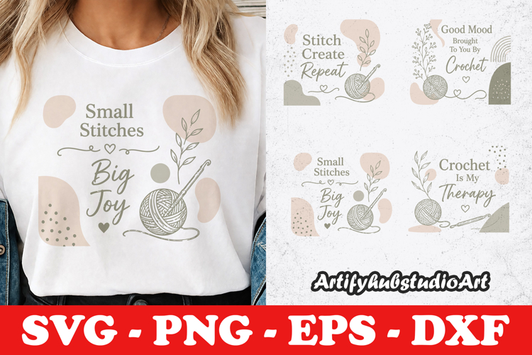 Yarn In Hand Heart At Peace Crochet SVG PNG EPS DXF