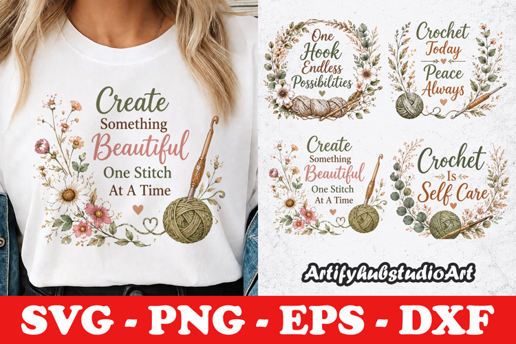 Life Is Better With Crochet SVG PNG EPS DXF