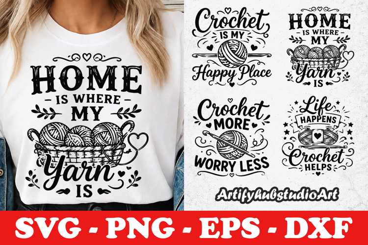 Small Stitches Big Joy Crochet SVG PNG EPS DXF