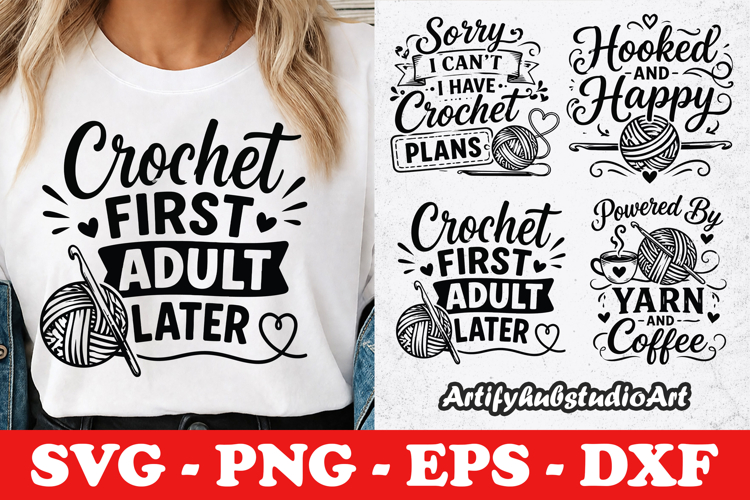 Keep Calm And Crochet On SVG PNG EPS DXF