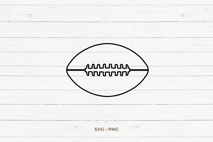 Football SVG | Stitched Ball Illustration | Sports PNG