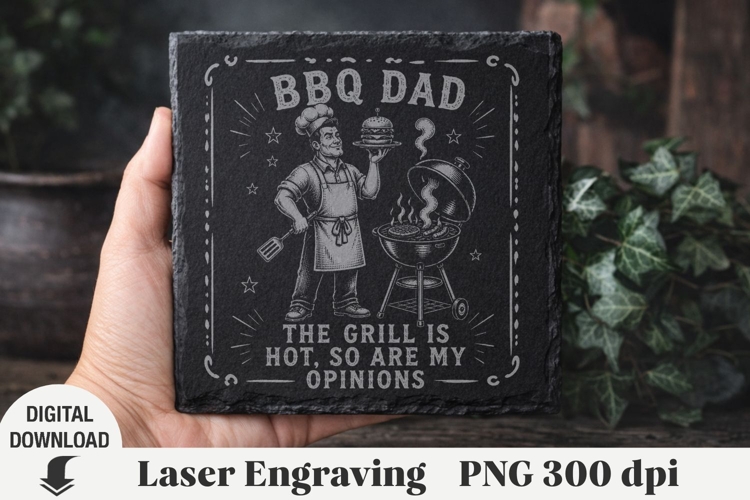 Father's Day Laser Engraving, Dad Engraving file PNG example image 1