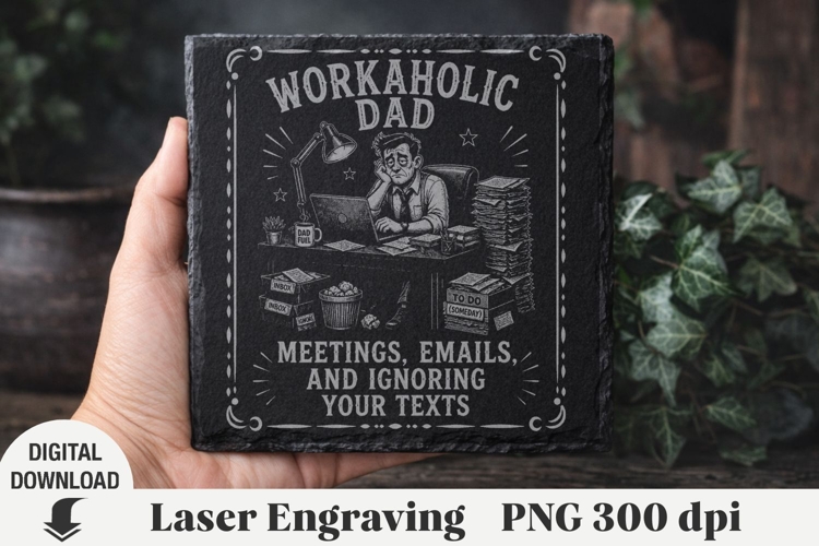 Fathers Day Laser Engraving, Dad Engraving file PNG