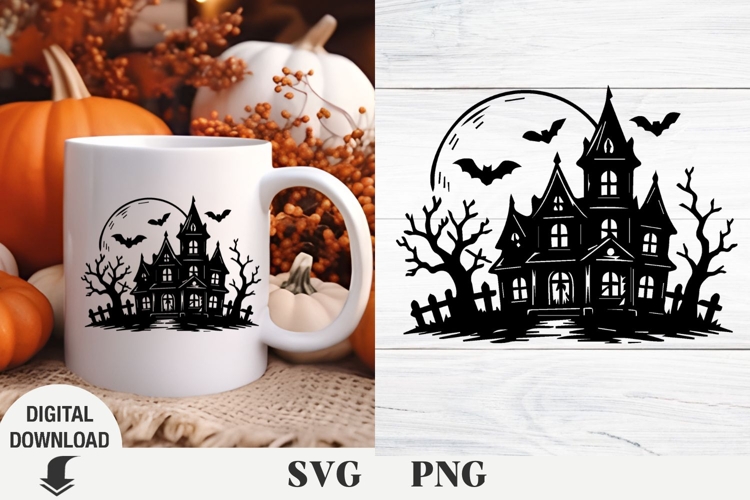 Halloween svg, Halloween scene svg, horror svg, pumpkin svg