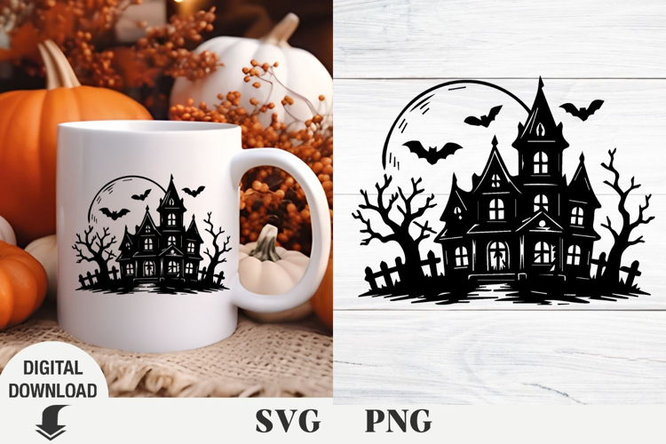Halloween svg, Halloween scene svg, horror svg, pumpkin svg