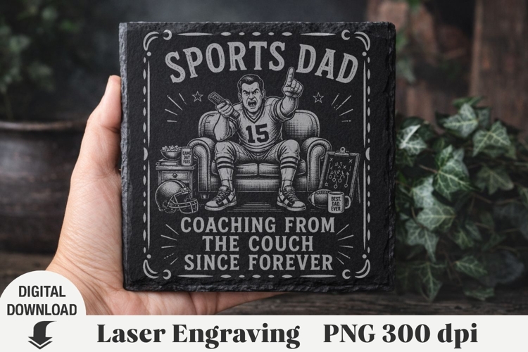 Fathers Day Laser Engraving, Dad Engraving file PNG