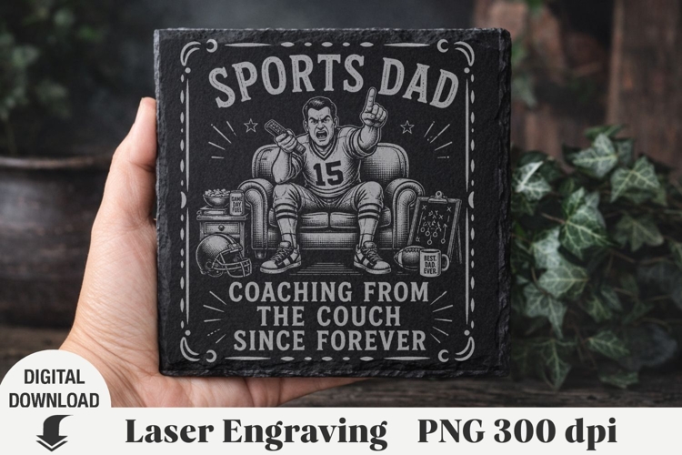 Father's Day Laser Engraving, Dad Engraving file PNG example image 1