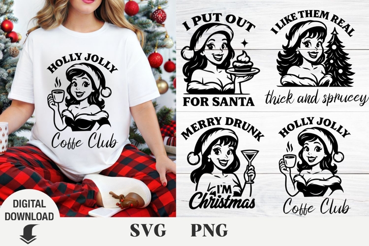 Christmas svg, Retro Christmas, Christmas Pin UP Girl