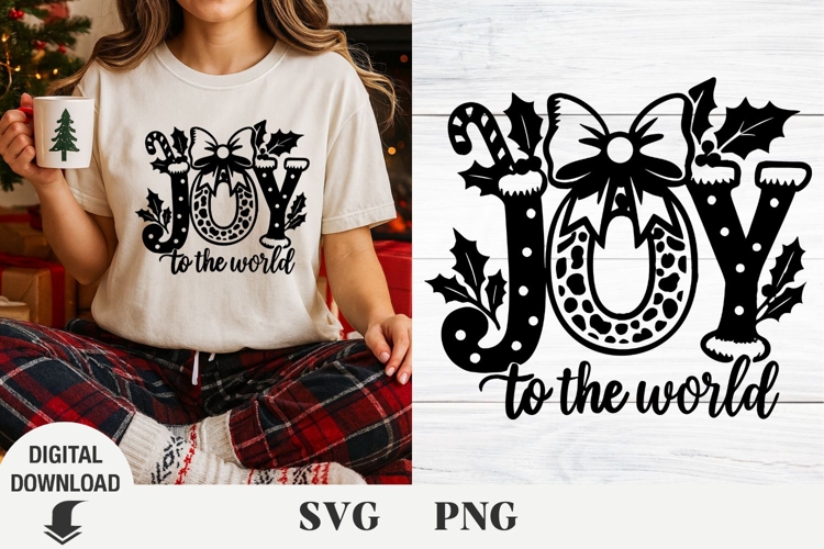 Joy svg, Christmas svg, Joy lettering svg, sublimation