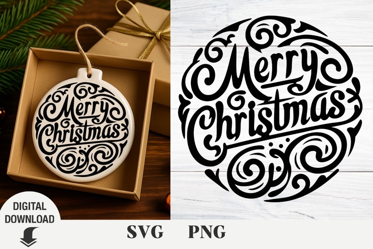 Christmas ornaments svg, Merry Christmas svg, Christian