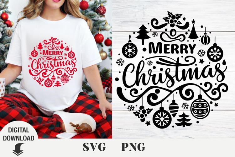 Christmas svg, Christmas ornament svg, Merry christmas svg