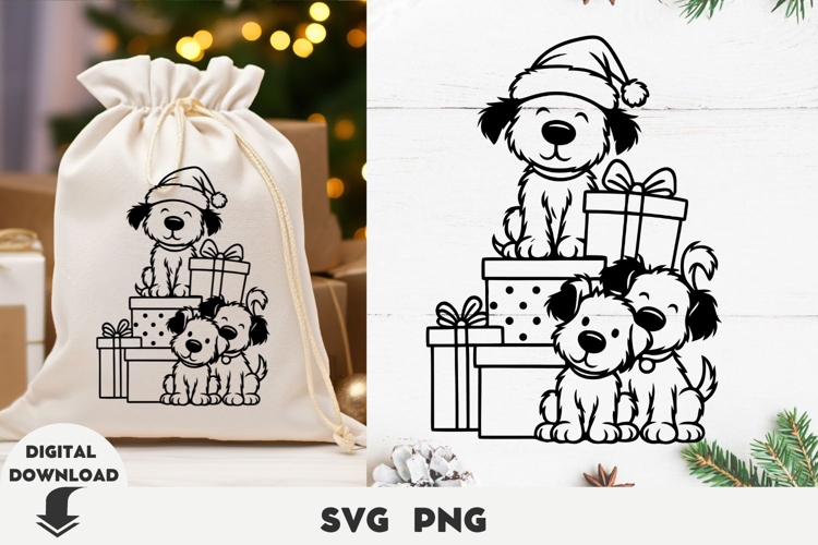 Christmas dog svg, Christmas svg, Fanny dog svg