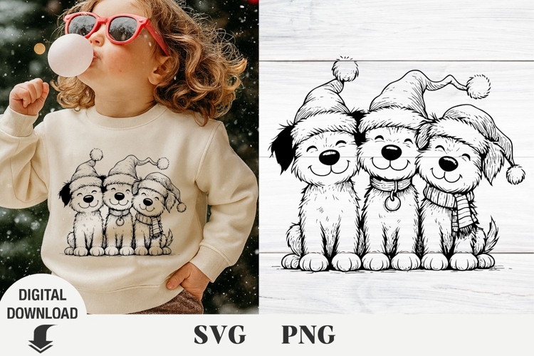 Christmas dog svg, Christmas svg, Fanny dog svg