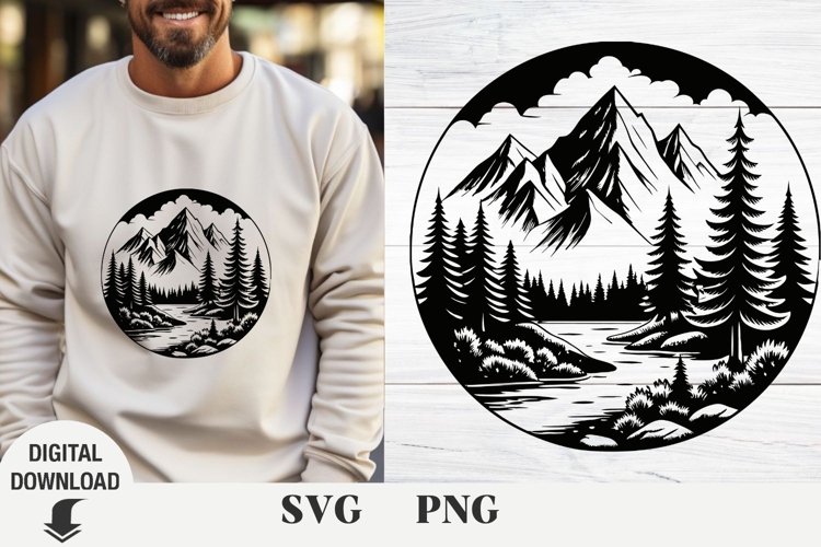 Travel, Mountain svg, Nature landscape, Forest svg,