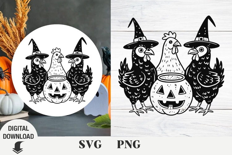Halloween chicken, Fanny Halloween, spooky vibes, animal
