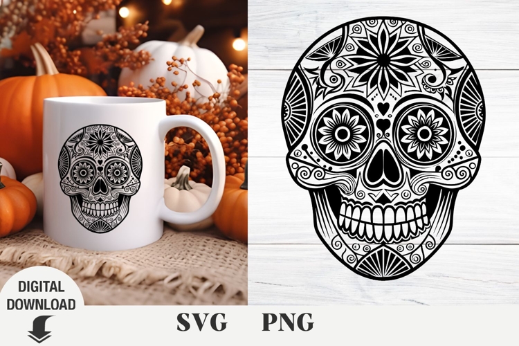 Cute Skull Svg Image 7