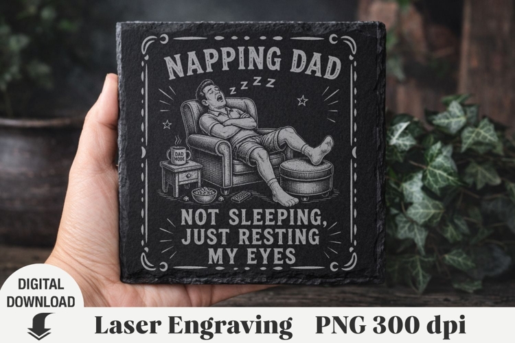 Fathers Day Laser Engraving, Dad Engraving file PNG