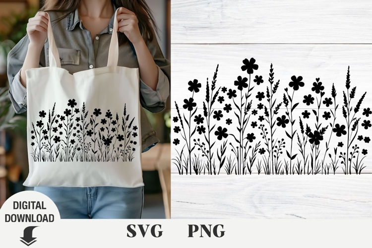 Flowers svg, wildflowers, floral svg, Spring, Summer