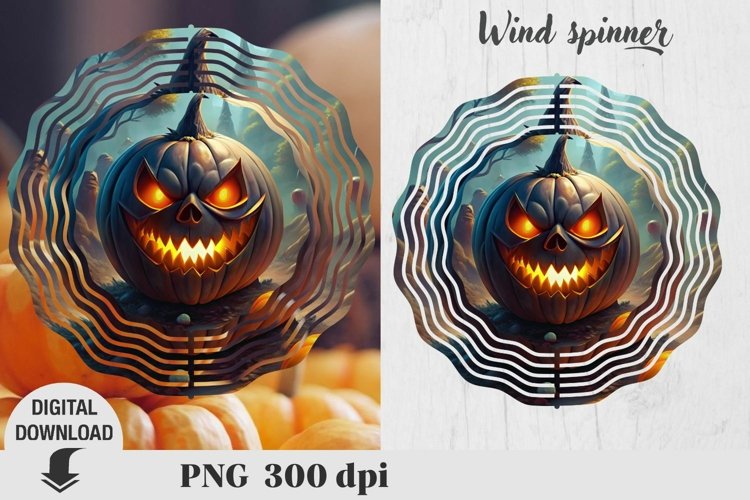 Halloween wind spinner, skull wind spinner