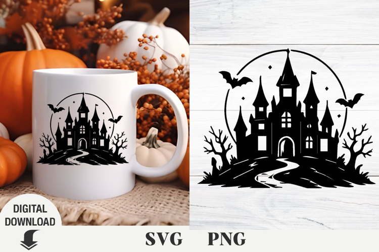 Halloween svg, Halloween scene svg, horror svg, pumpkin svg