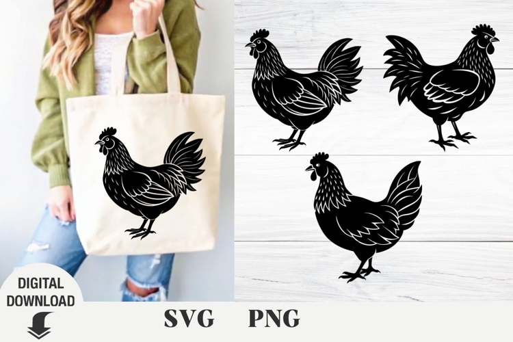 chicken svg, cute rooster svg, farm svg, Sublimation design