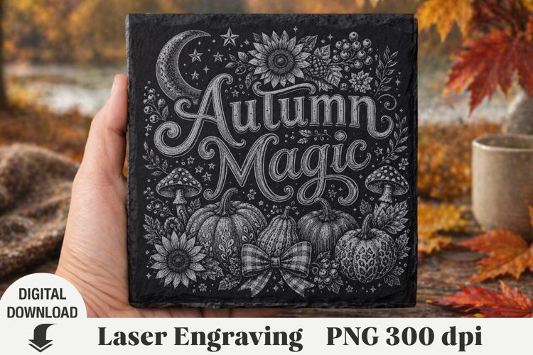Fall Laser Engraving, Thanksgiving day Engraving file PNG