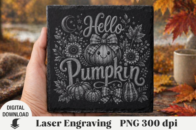 Fall Laser Engraving, Thanksgiving day Engraving file PNG