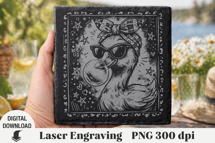 Fanny goose Laser Engraving, farm Engraving file