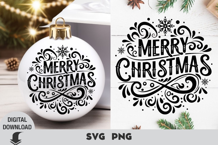 Christmas svg, Christmas ornament svg, Merry christmas svg
