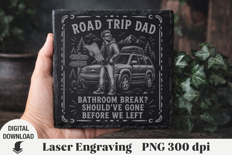 Fathers Day Laser Engraving, Dad Engraving file PNG