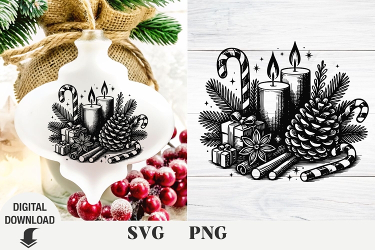 Christmas tree svg, Christmas svg, pine branch